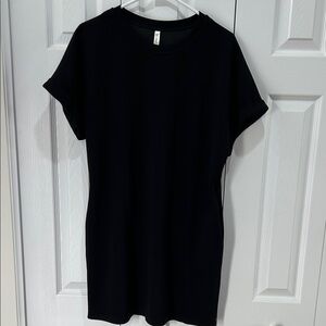 Elegant Black Short Sleeve Dress Tee